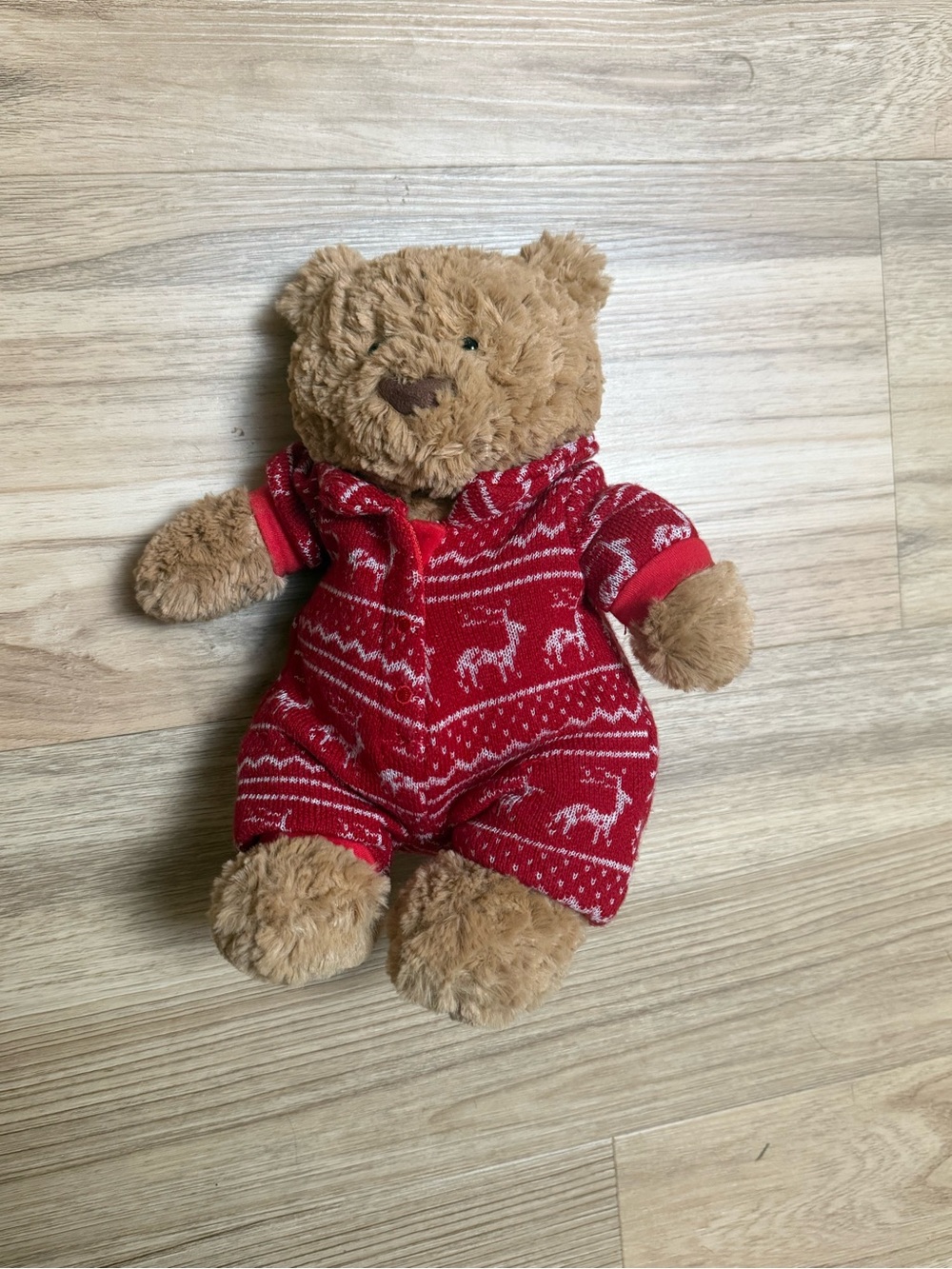 Jellycat Bartholomew Bear in Winter Pajamas Soft Plush Christmas Holiday
